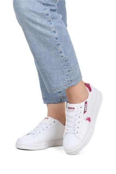 U.S. Polo Assn. US Polo Assn.COSTA WMN 4FX101501694 Pantofi pantofi dama alb roșu claret 36-40