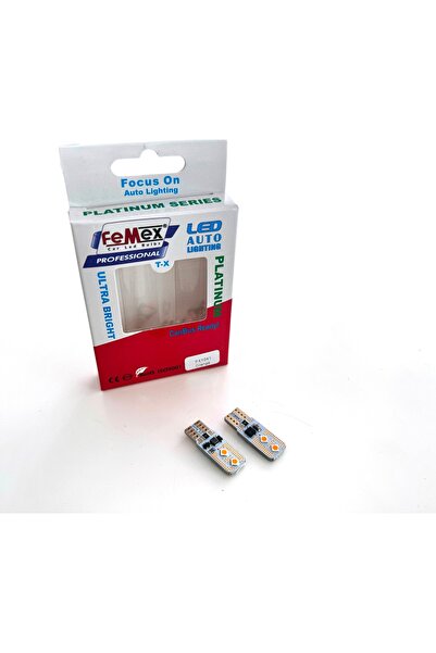 FEMEX T10 3030 Chip 4smd Turuncu Led Ampul
