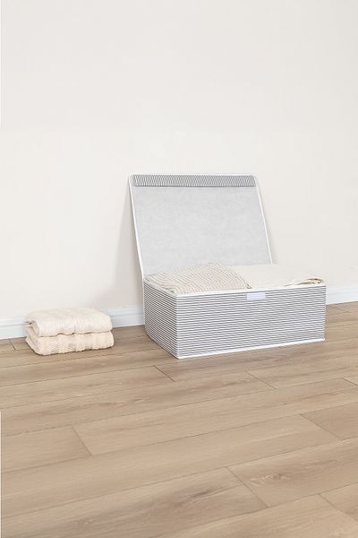 Milenay Multi-Purpose with Lid Laundry-Storage-Organization Etc Storage, Box - 50x40x19 - Base Model Box - Gray