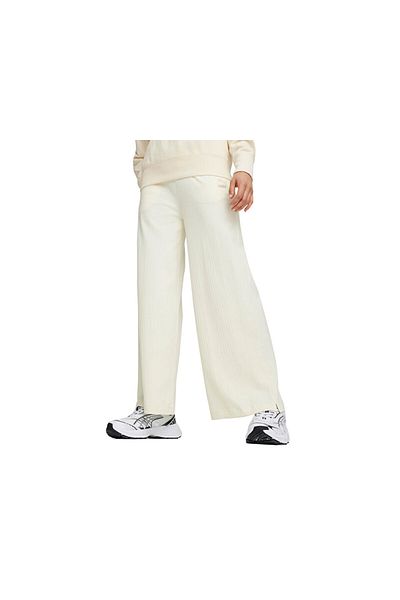 Puma Classics Ribbed Relaxed Pant Γυναικεία casual φούτερ 62426866   Κρέμα