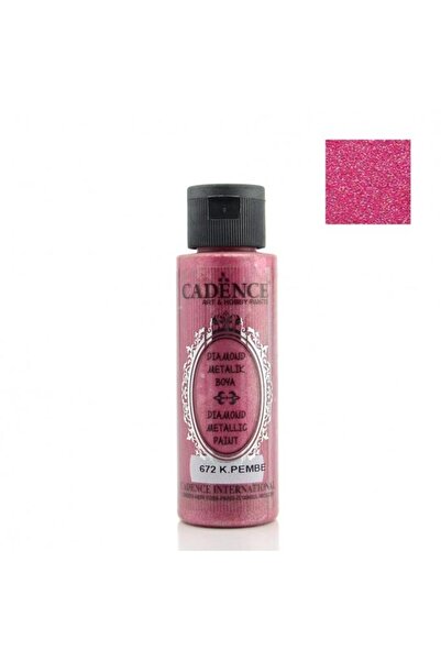 Cadence Diamond Metalik Boya - 672 Koyu Pembe 70ml