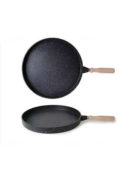 ZETMON Döküm Çift Taraflı Gözleme Bazlama Pizza / Izgara Tavuk Et Tavası