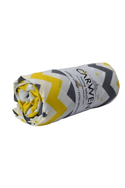 CARWEN TEKSTİL طقم ملاءة جاهزة من قماش القطن رانفورس 120x200
