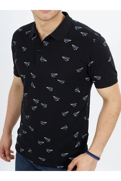 DYNAMO Men's Polo Neck T-shirt - Relaxed Fit