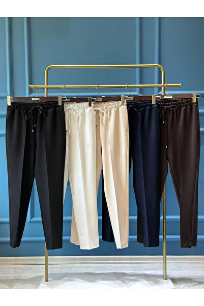 Umaya Boutique Sentez 153 White Pants with Side Pockets and Laces