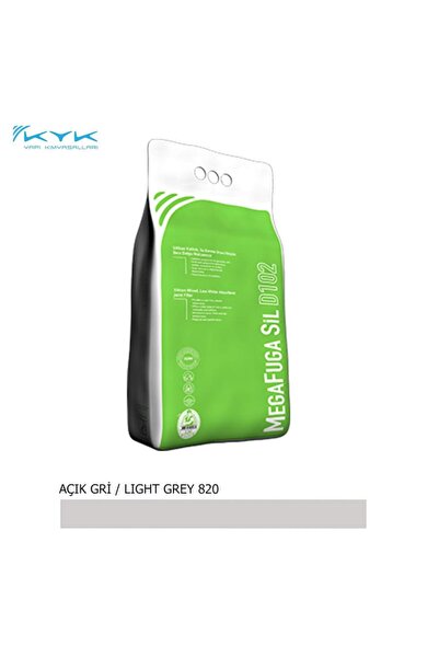 KYK Silikonlu Seramik Derz Dolgusu , Açık Gri Renk 5kg