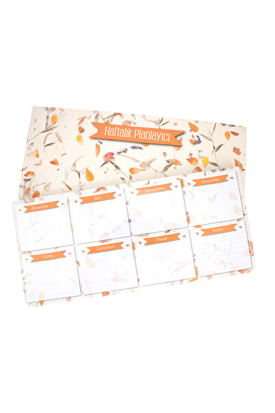 giftcrea مخطط أسبوعي، مخطط بنمط الزهور والأوراق