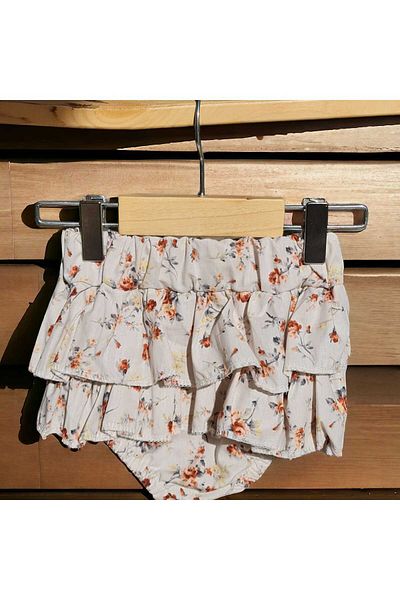 BEBEĞİME ÇORAP Baby Girl Floral Printed Ruffle Panties