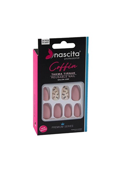 nascita 24'lü Coffin Renkli Takma Tırnak - 145