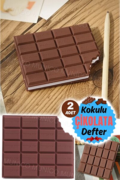 Munico 2 Adet Çikolata Dayanıklı Öğrenci Kullanımı Mini Not Defteri Kahvereng...