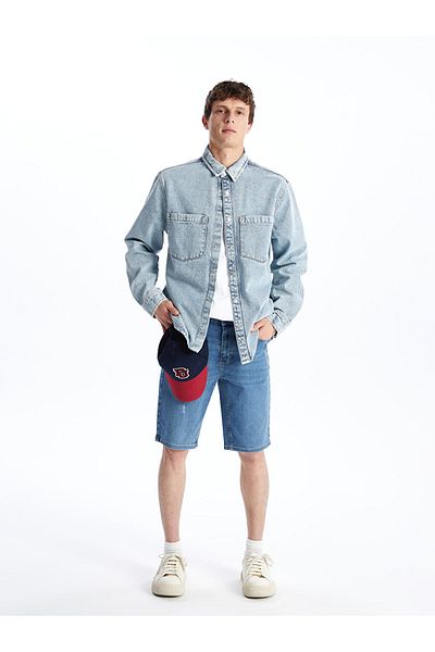 LC Waikiki Men's Skinny Fit Jean Shorts