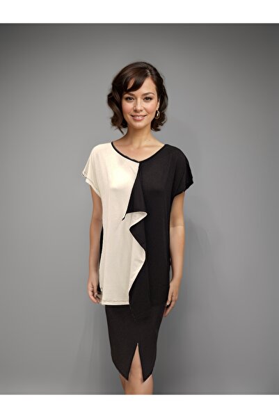 Okçu Triko Double Color Blouse