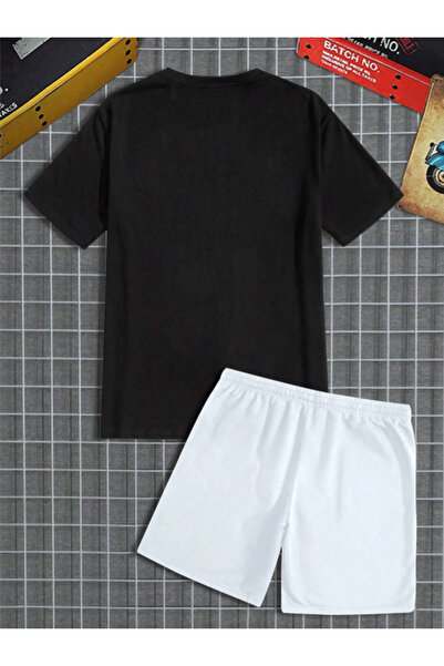 Revasser Unisex Kadın/Erkek 23Chicago Özel Baskılı Şort T-shirt Takımı