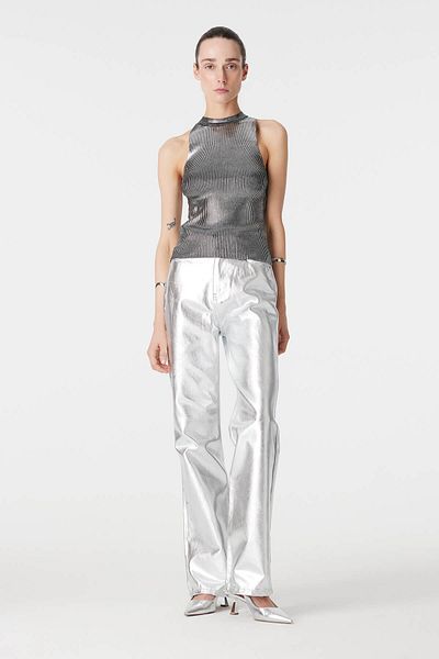 PARKhande Gray Printed Tank Top - Bag Taped