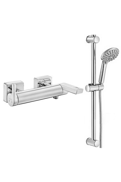 Eca Icon Bath Faucet + ECA Logica Sliding Shower Set Top Set