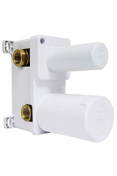 Eca Built-in Bathroom Faucet Flush Mounted 3 Way Matte White102166307C4