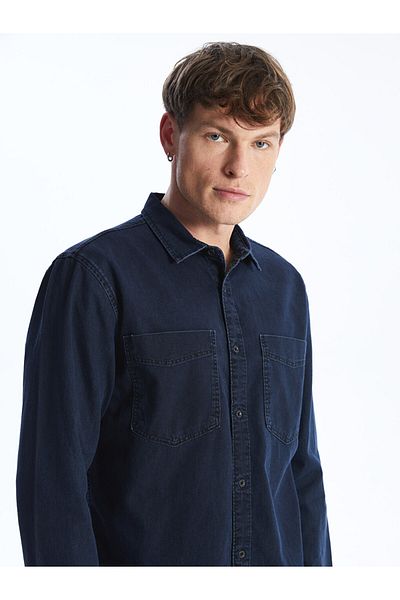 LC Waikiki Slim Fit Long Sleeve Men's Jean Shirt
