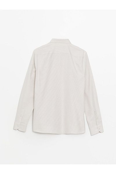 LC Waikiki Slim Fit Long Sleeve Dobby Men's Shirt