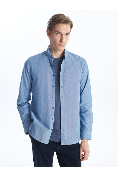 LC Waikiki Slim Fit Long Sleeve Oxford Men's Shirt