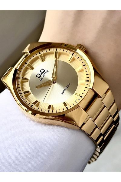 Q&Q Men's Metal Band Wristwatch