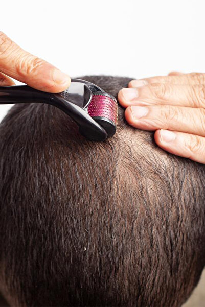 AYACO Titanyum Uçlu Dermaroller İğneli Sakal Saç Yenileyici Cilt Yüz Vücut Ye...