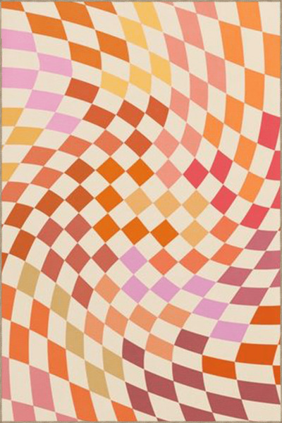 Rugs Modern Halı Multicolored Square Geometric Patterned Modern Decorative Ca...