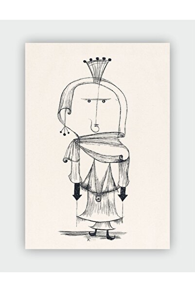 fırsatlar diyarı Paul Klee The Witch with the Comb Expressionism Art Duvar Po...