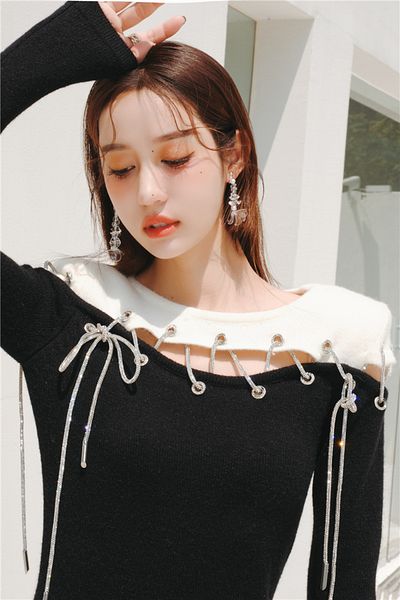 ESRA ŞELEM White Full Shiny Rhinestone Decorative Strip Rope Rhinestone Cord Strip Sconce Accessory