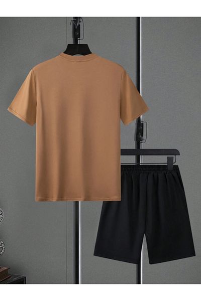 Revasser Unisex dámské/mužské pruhované šortky s vlastním potiskem trička