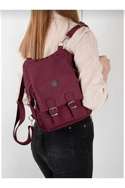lowell bag Lowell Zipper and Magnet Coated Two-Compartment Backpack