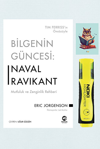 nova kitap Bilgenin Güncesi: Naval Ravikant-Eric Jorgenson-Nova Kitap-Sarı Fo...