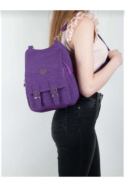 lowell bag Lowell Zipper and Magnet Coated Two-Compartment Backpack