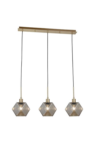 LUCEA GENON ALTIN 3'LÜ SIRALI AVİZE