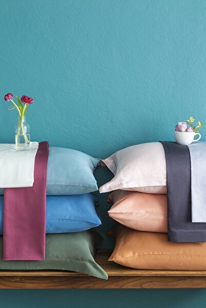 İssimo Simply Mint Blue Cotton Satin Fitted Set 160*200/50*70(2)