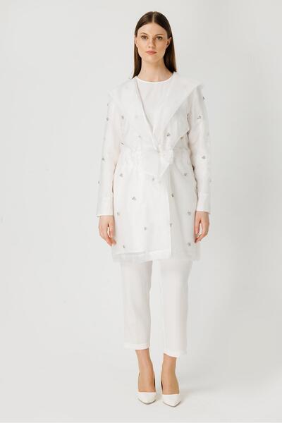 MÜSEMMA Büyük Beden İnci Ceket 24YCKT-MUS0001