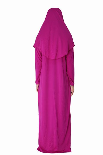 ZEHRANAZ NAMAZ ELBİSESİ Light Purple Prayer Dress Without Zipper
