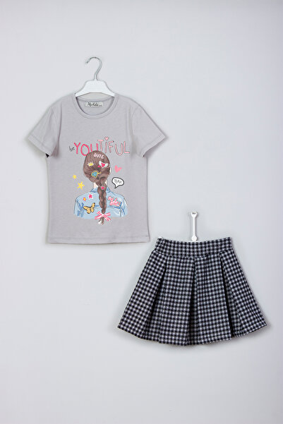 MYADA Новий сезон Яскраві письмові плетені волосся з принтом футболки спідниц...