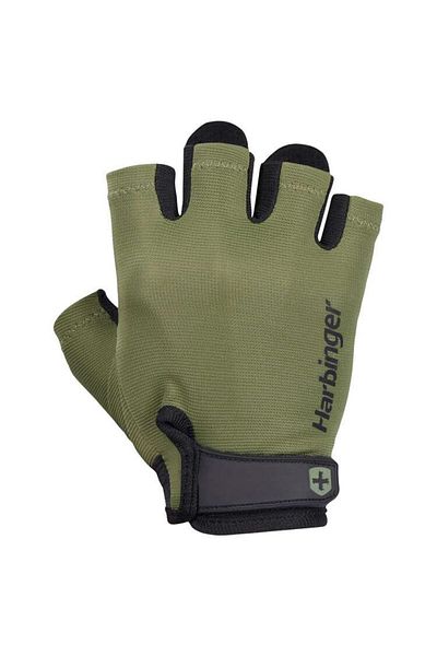 HARBINGER Power Gloves - L Men's Fitness Gloves Green