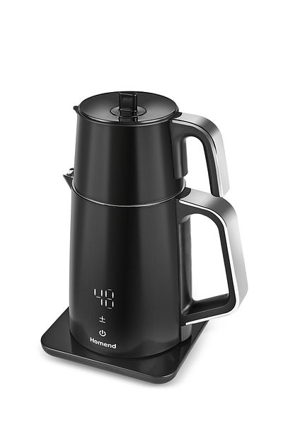HOMEND Artfood Royaltea Cooltouch 1798H - Stainless Steel and Touch Black Tea Maker
