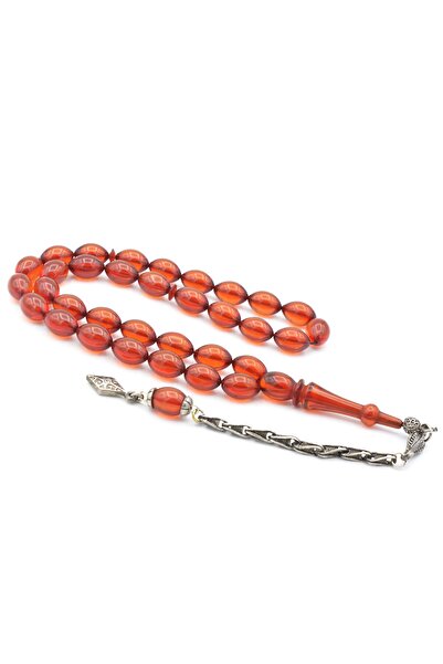 Murty99 Sistem placat cu argint Beyzi Cut Orange Crimping Amber Tasbih