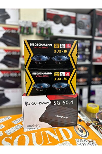 Boschman 4 adet 16 cm midrange 3500 wat 4 kanal anfi