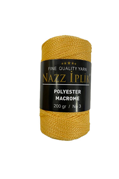 Nazz خيوط بوليستر مكرامية للحياكة اليدوية 200 جرام