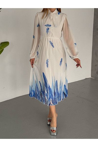 BRGCLOTHING Rochie elegantă căptușită din șifon pentru femei