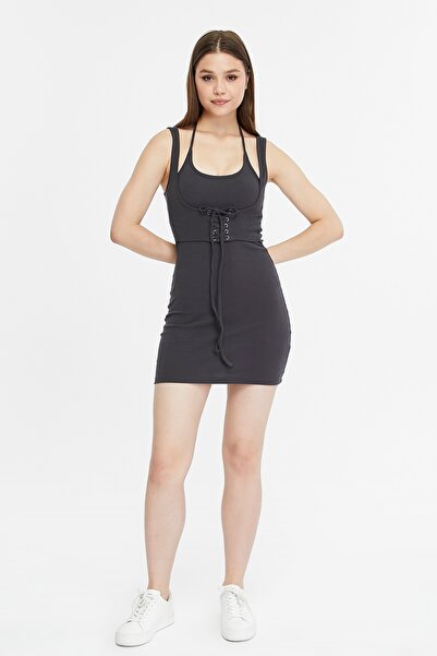 Nineteen Brand Askılı Korse Mini Elbise