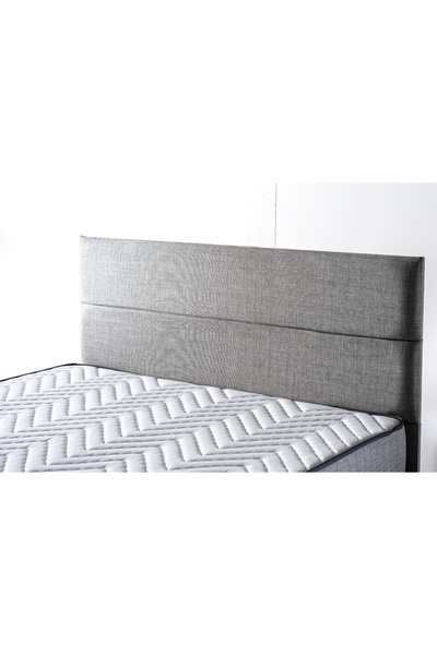 Niron Yatak Silver Tek Kişilik Yatak Başlığı - 100 Cm Gri Keten Kumaş Başlık