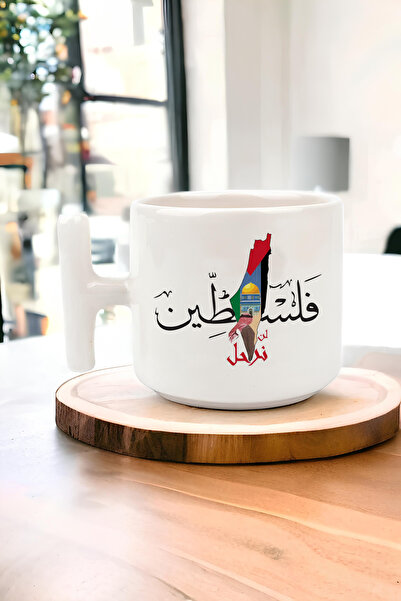 hediyesenesi كوب تي مطبوع بتصميم فلسطين، كوب غازيا تي، كوب كودوس