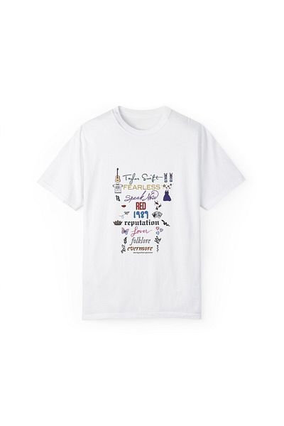 Hilosh Tricou unisex pentru copii cu nume de album Taylor Swift imprimat HC010