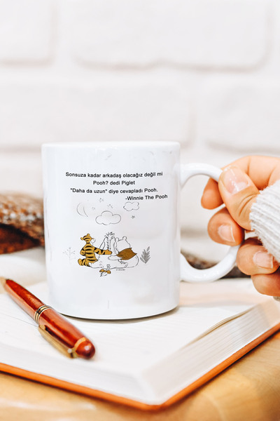 hediyesenesi Winnie The Pooh Baskılı Kupa Bardak
