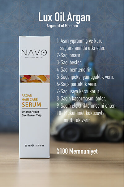 NAVO Yenileyici Ve Onarıcı Argan Yağı / Lux Oil Argan 50ml