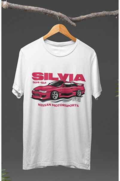 Fuddy Moda Unisex majica sa temom automobilskih trka Nissan Silvia Štampano T...